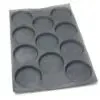 Hamburgers mould 15 cavities – Ø104X20 mm